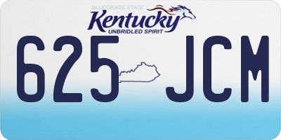 KY license plate 625JCM