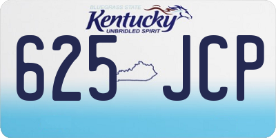 KY license plate 625JCP