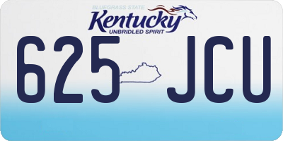 KY license plate 625JCU