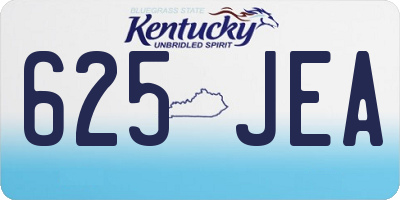 KY license plate 625JEA