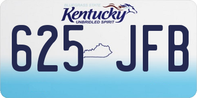 KY license plate 625JFB