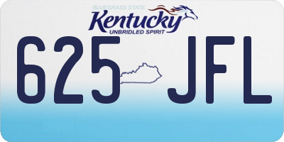 KY license plate 625JFL