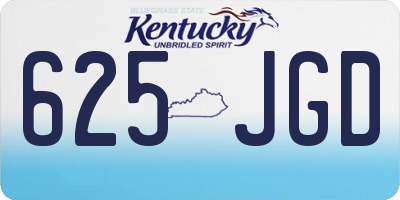 KY license plate 625JGD