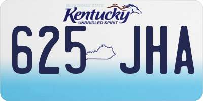 KY license plate 625JHA
