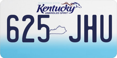 KY license plate 625JHU