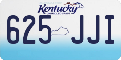 KY license plate 625JJI