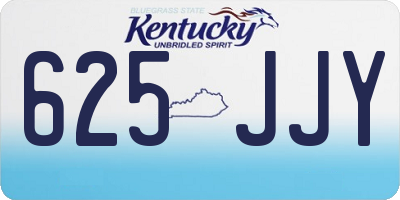KY license plate 625JJY