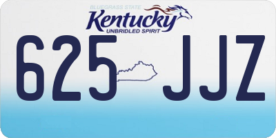KY license plate 625JJZ