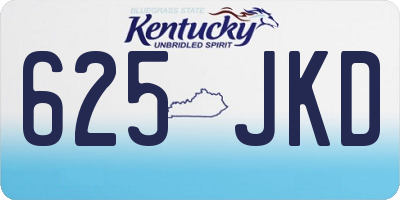 KY license plate 625JKD
