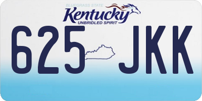 KY license plate 625JKK