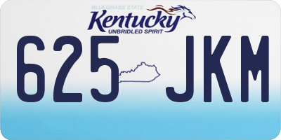 KY license plate 625JKM