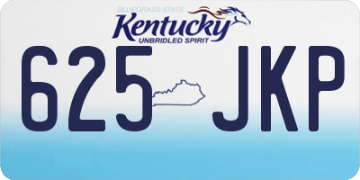KY license plate 625JKP