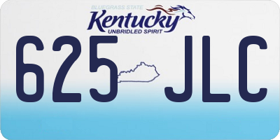 KY license plate 625JLC
