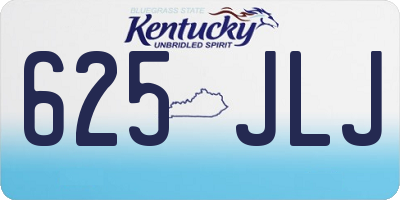 KY license plate 625JLJ