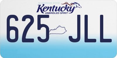 KY license plate 625JLL