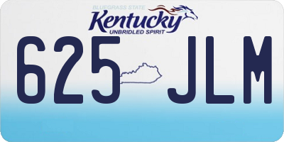 KY license plate 625JLM