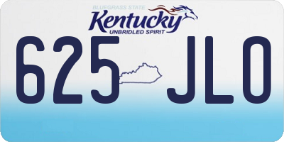 KY license plate 625JLO