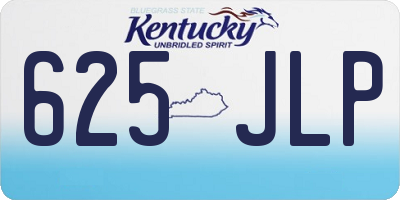 KY license plate 625JLP