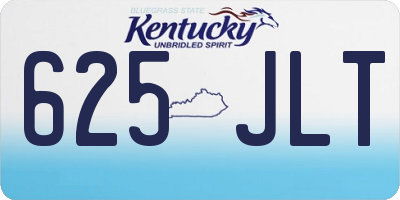 KY license plate 625JLT
