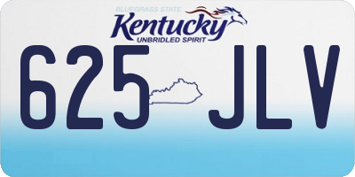 KY license plate 625JLV