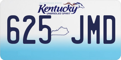 KY license plate 625JMD