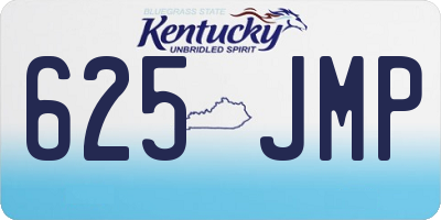 KY license plate 625JMP