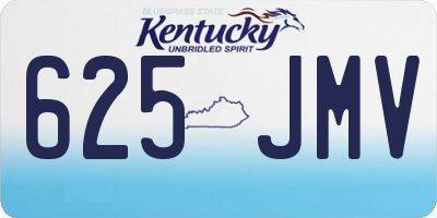 KY license plate 625JMV