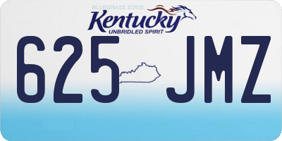 KY license plate 625JMZ