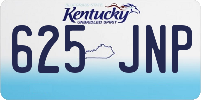 KY license plate 625JNP
