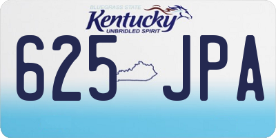 KY license plate 625JPA