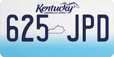 KY license plate 625JPD