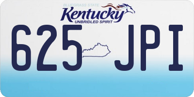 KY license plate 625JPI