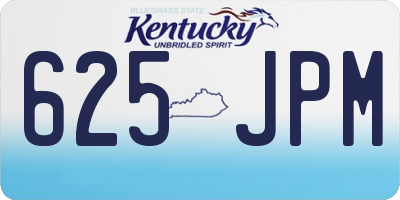 KY license plate 625JPM