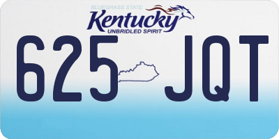 KY license plate 625JQT