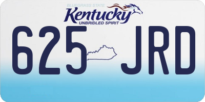KY license plate 625JRD
