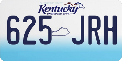 KY license plate 625JRH