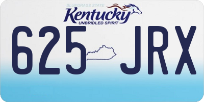 KY license plate 625JRX