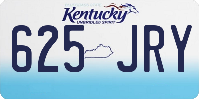 KY license plate 625JRY