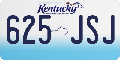 KY license plate 625JSJ