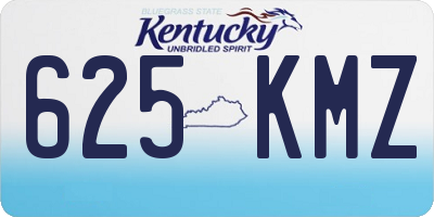 KY license plate 625KMZ