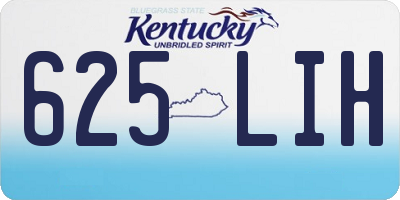 KY license plate 625LIH