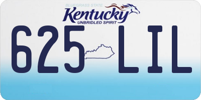 KY license plate 625LIL
