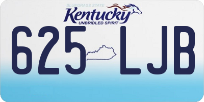 KY license plate 625LJB