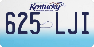 KY license plate 625LJI
