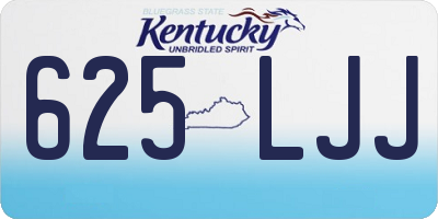 KY license plate 625LJJ