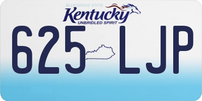 KY license plate 625LJP