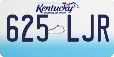 KY license plate 625LJR