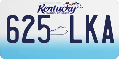 KY license plate 625LKA