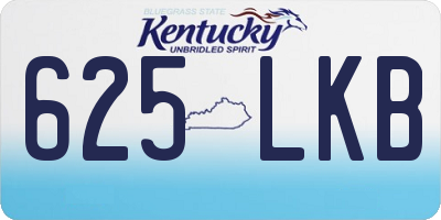 KY license plate 625LKB
