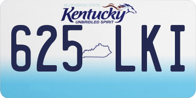 KY license plate 625LKI